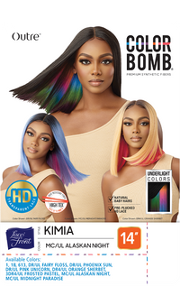 Thumbnail for Outre Color Bomb HD Lace Front Wig Kimia 14