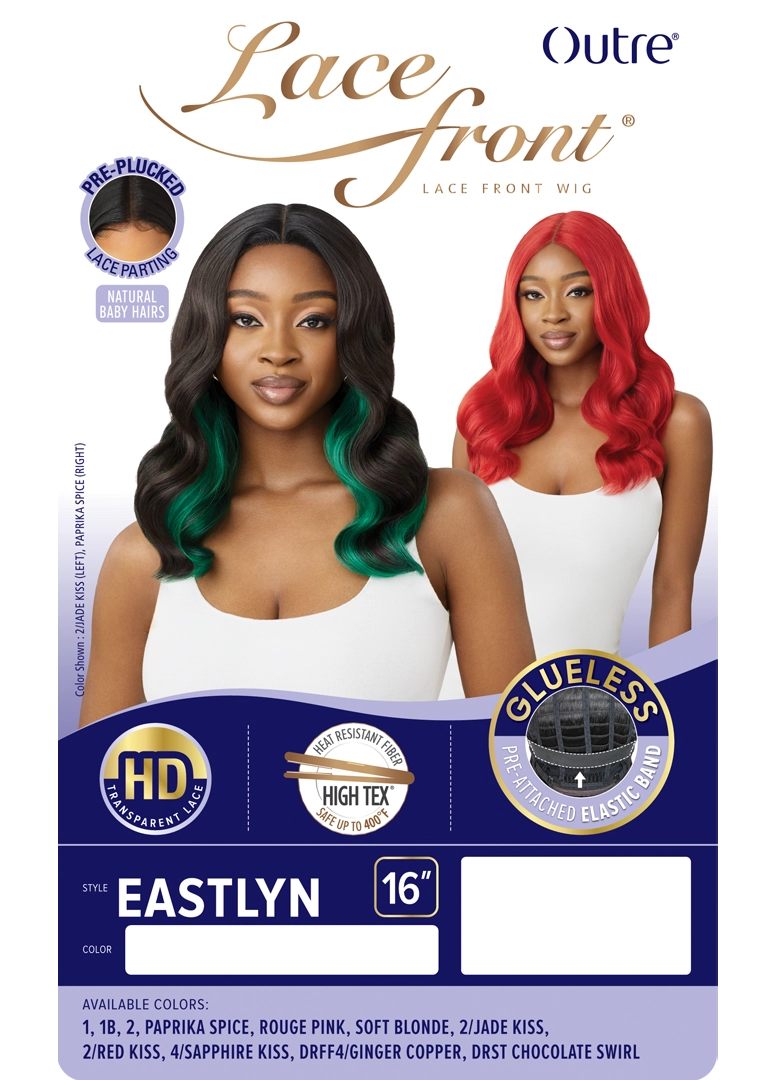 Outre Synthetic Glueless HD Transparent Lace Front Wig Eastlyn QLEAS - Elevate Styles