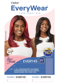 Thumbnail for Outre Synthetic Pre-Plucked HD Transparent Lace Front Wig Every 45 QLEWE45 - Elevate Styles