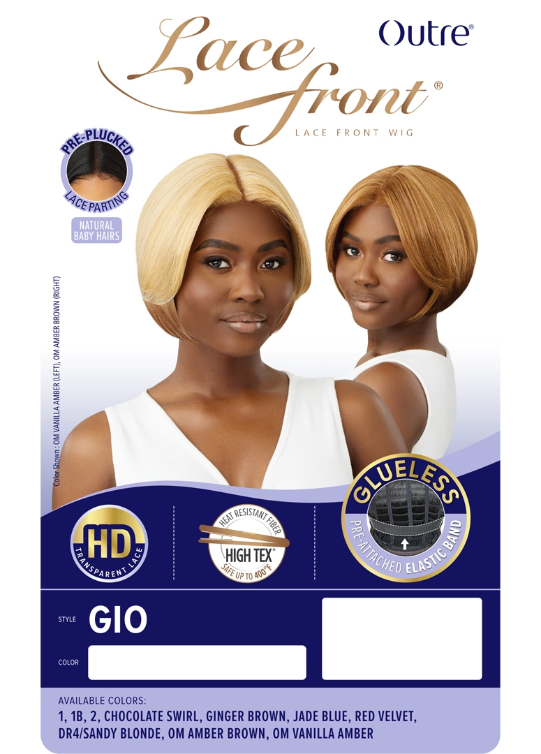 Outre Synthetic Glueless HD Transparent Lace Front Wig Gio QLGIO - Elevate Styles