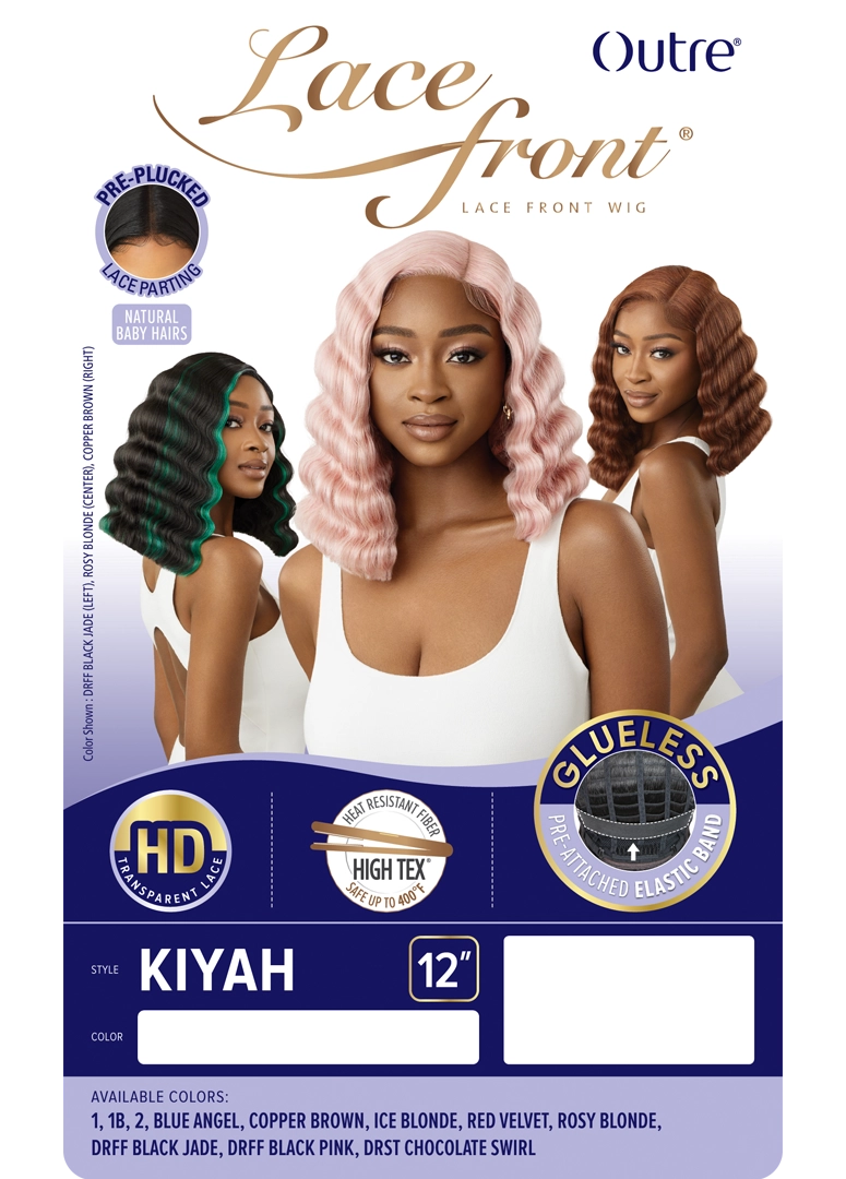 Outre Synthetic Glueless HD Transparent Lace Front Wig Kiyah - Elevate Styles