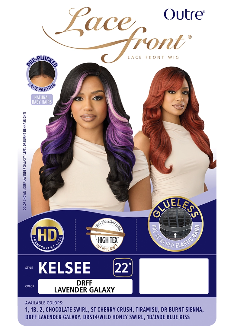Outre Synthetic Glueless HD Transparent Lace Front Wig Kelsee QLKSE - Elevate Styles