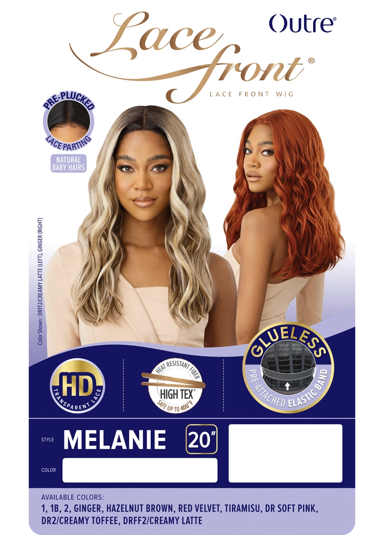 Outre HD Transparent Glueless Lace Pre-Plucked 5" Deep Part Lace Front Wig Melanie QLMLN - Elevate Styles