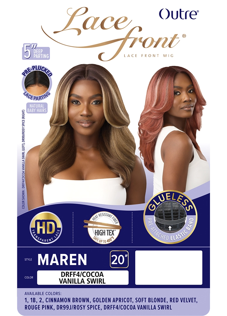 Outre Synthetic Glueless HD Transparent Lace Front Wig Maren QLMRN - Elevate Styles
