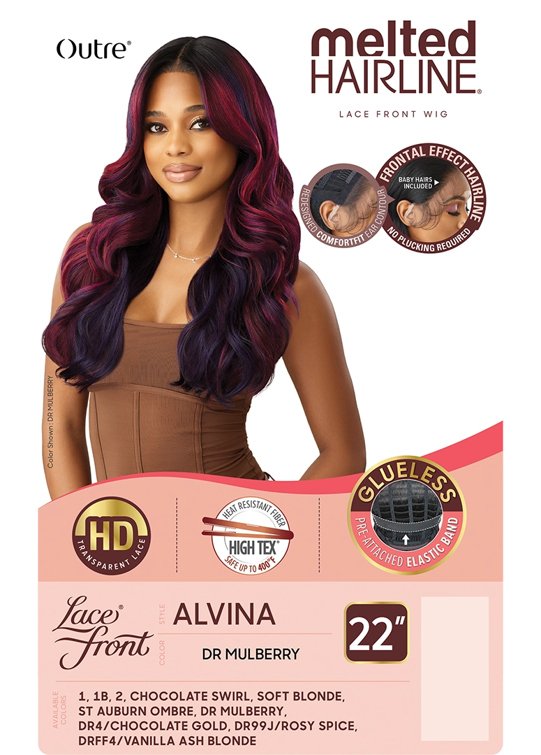 Outre Synthetic Melted Hairline HD Lace Front Wig Alvina QLMHALV - Elevate Styles