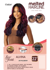 Thumbnail for Outre Synthetic Melted Hairline HD Lace Front Wig Alvina QLMHALV - Elevate Styles