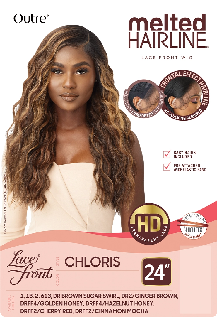 Outre HD Melted Hairline Lace Front Wig Chloris 24" - Elevate Styles