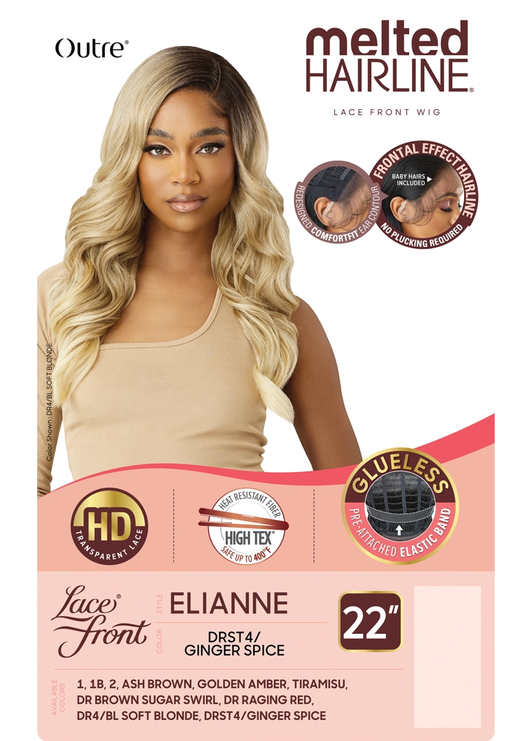 Outre Synthetic Melted Hairline HD Lace Front Wig Elianne QLMHELN - Elevate Styles