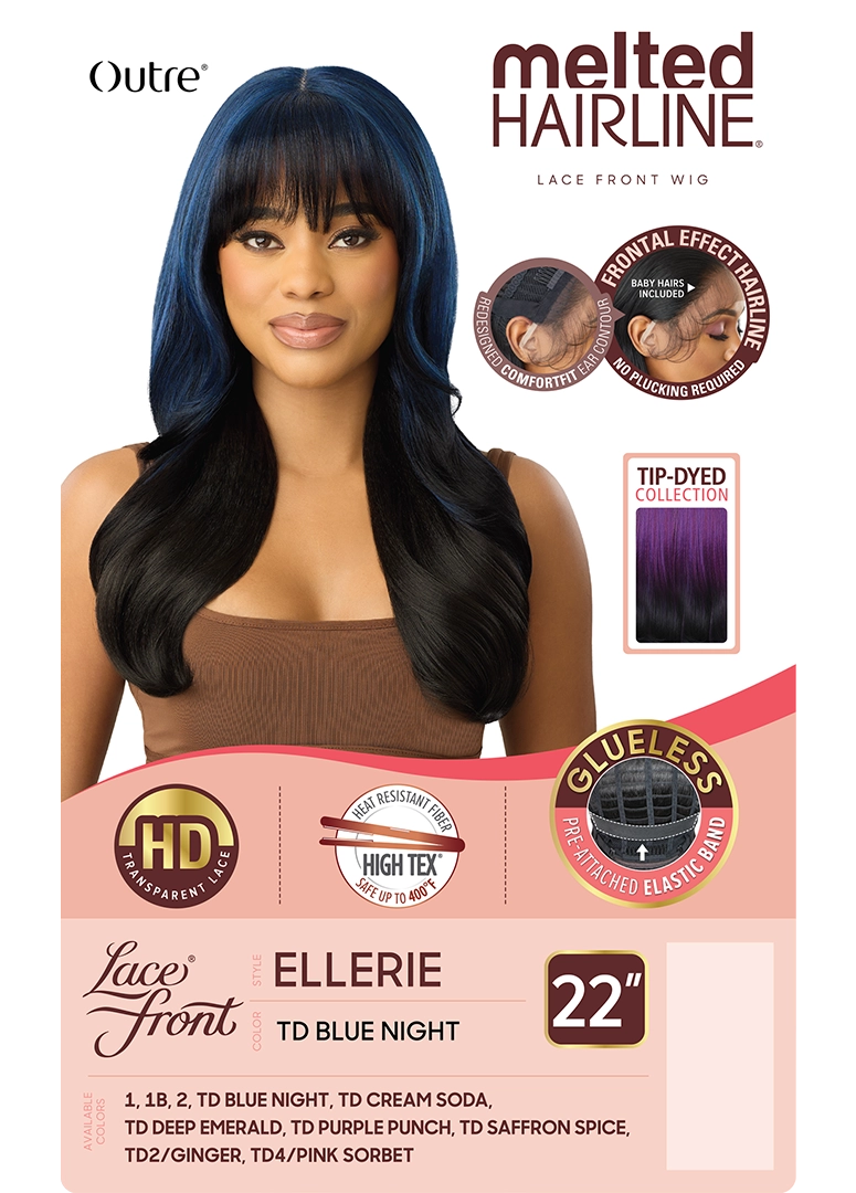 Outre Synthetic Melted Hairline HD Lace Front Wig Ellerie QLMHELR - Elevate Styles