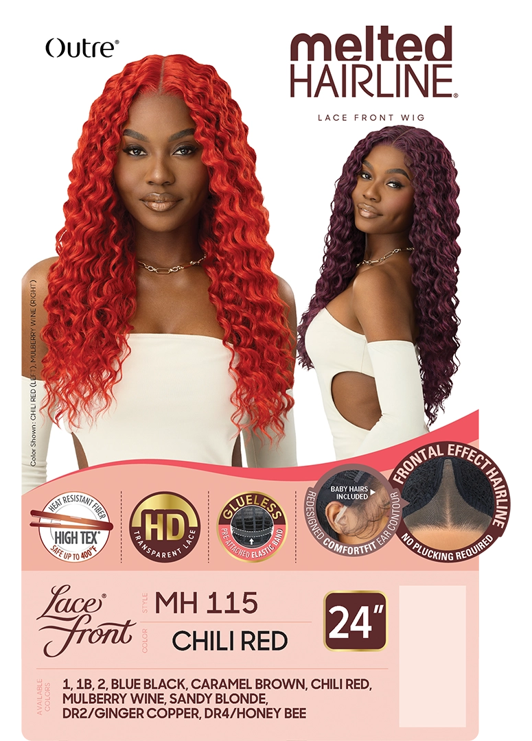 Outre Synthetic Melted Hairline HD Lace Front Wig MH115 QLMHMH115 - Elevate Styles