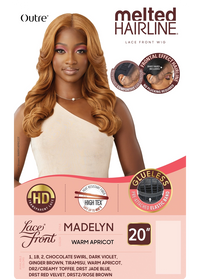 Thumbnail for Outre Synthetic Melted Hairline HD Lace Front Wig Madelyn QLMHMDL - Elevate Styles
