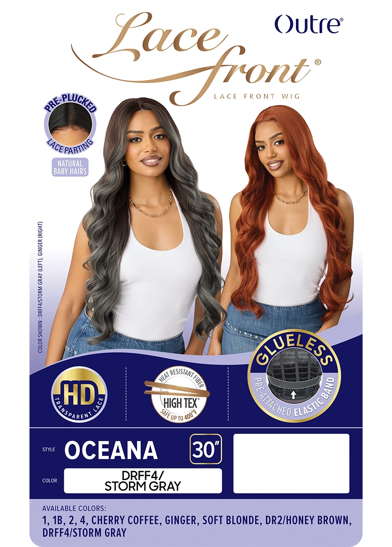Outre Synthetic Glueless HD Transparent Lace Front Wig Oceana QLOCN - Elevate Styles