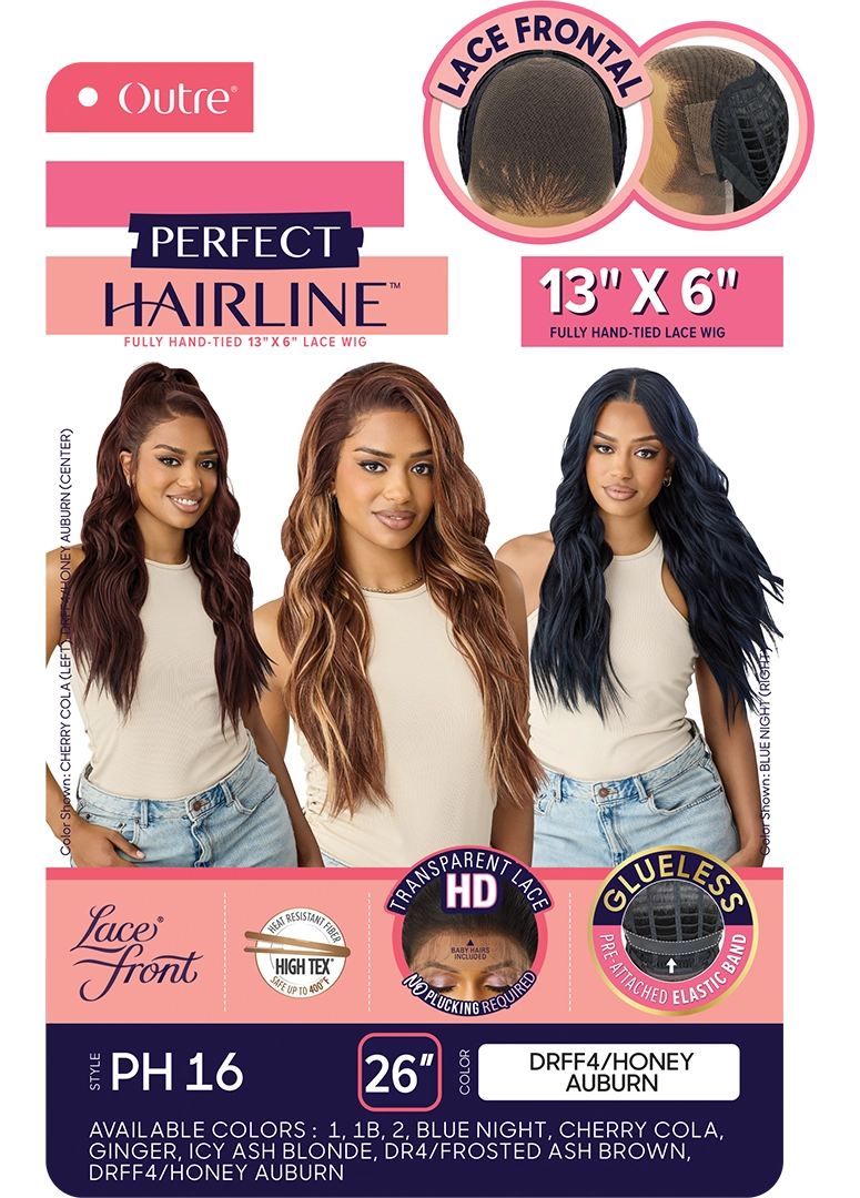 Outre Perfect Hairline 360 Frontal Lace 13"x 6" HD Transparent Lace Front Wig PH16 QLPHLPH16 - Elevate Styles