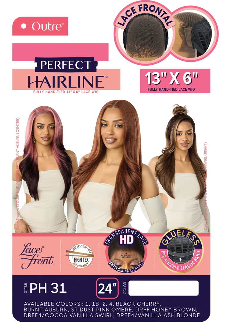 Outre Perfect Hairline Fully Hand-Tied 360 Frontal 13x6 HD Lace Front Wig - PH 31