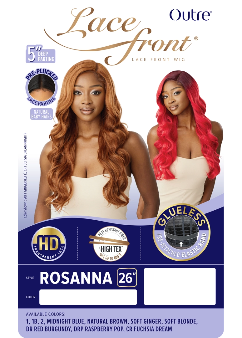 Outre HD Transparent Glueless Lace Pre-Plucked 5" Deep Part Lace Front Wig Rosanna - Elevate Styles