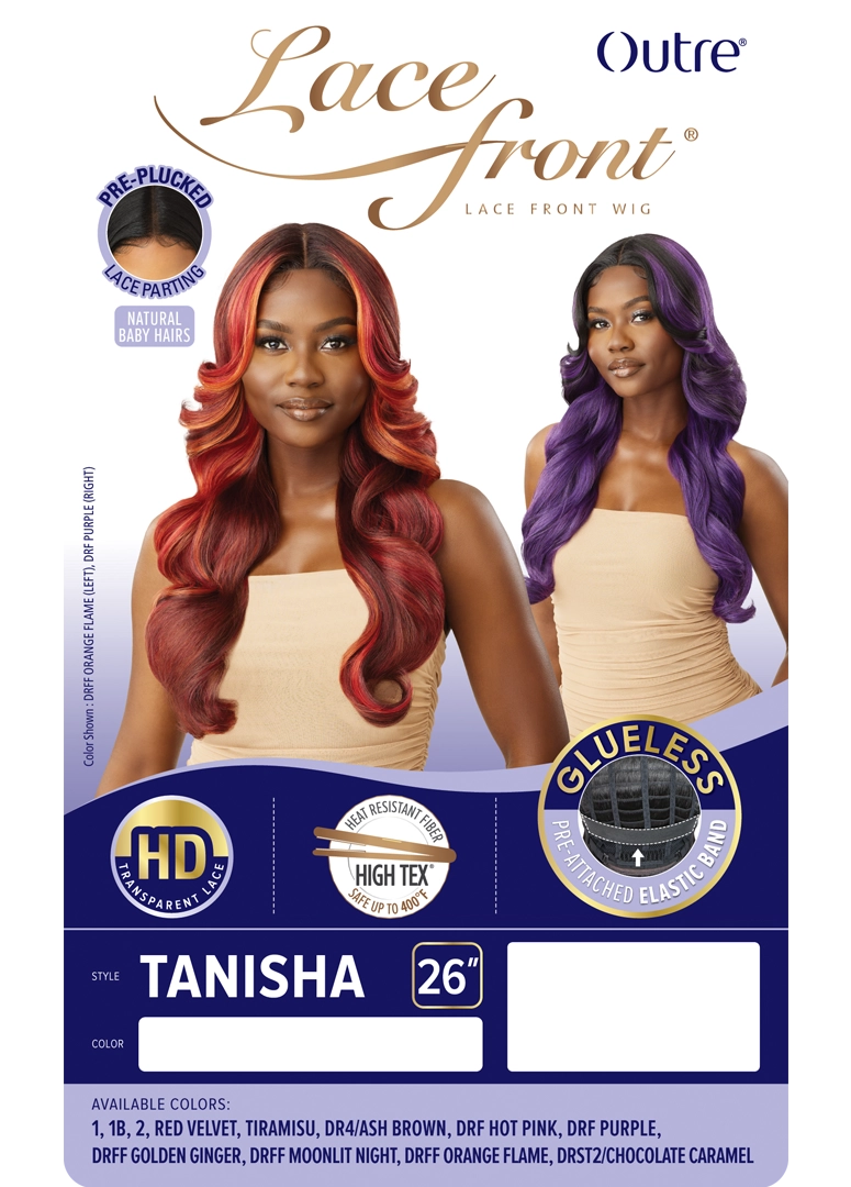 Outre Synthetic Glueless HD Transparent Lace Front Wig Tanisha - Elevate Styles