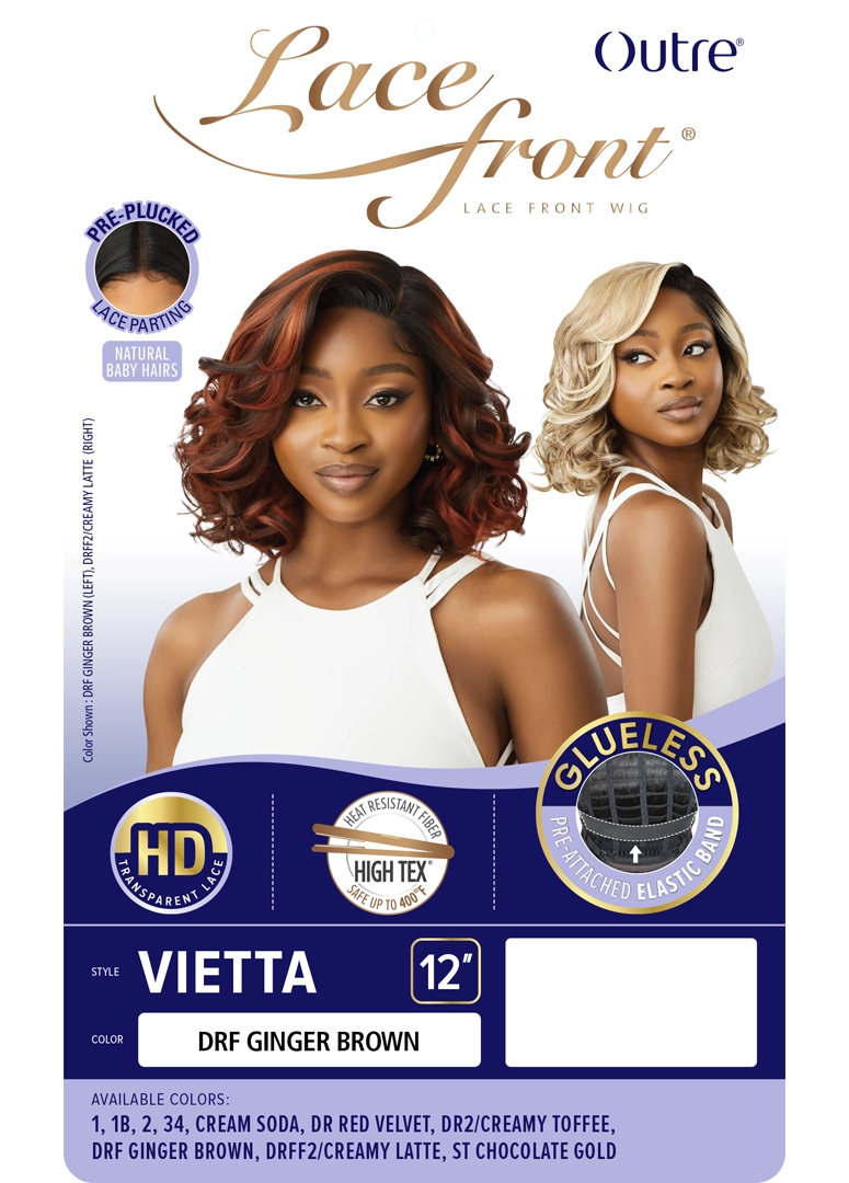 Outre Synthetic Glueless HD Transparent Lace Front Wig Vietta QLVIT - Elevate Styles