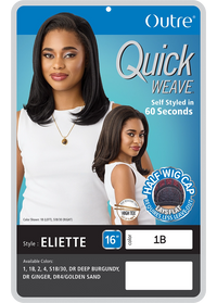 Thumbnail for Outre Quick Weave Synthetic Half Wig Eliette QSELI - Elevate Styles