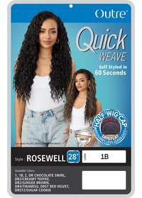 Thumbnail for Outre Quick Weave Synthetic Half Wig Rosewell QSROS - Elevate Styles