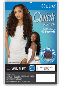 Thumbnail for Outre Quick Weave Synthetic Half Wig Winslet QSWSL - Elevate Styles