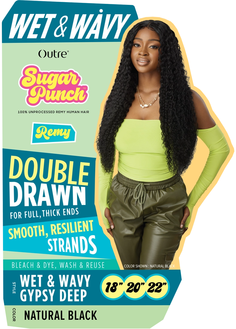 Sugar Punch Unprocessed 100% Remy Human Hair Wet & Wavy Spanish Curl - Elevate Styles