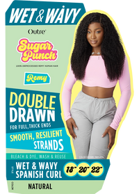 Thumbnail for Sugar Punch Unprocessed 100% Remy Human Hair Wet & Wavy Spanish Curl - Elevate Styles