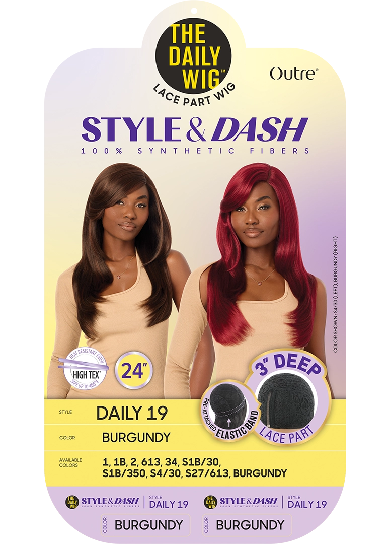 Outre The Daily Wig Style and Dash Lace Part Wig Daily 19 24 Inch QPDSDAI19 - Elevate Styles