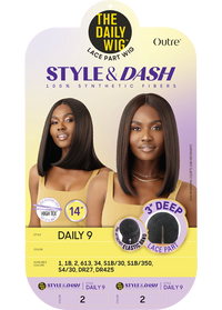 Thumbnail for Outre The Daily Wig Style and Dash Lace Part Wig Daily 9 - Elevate Styles
