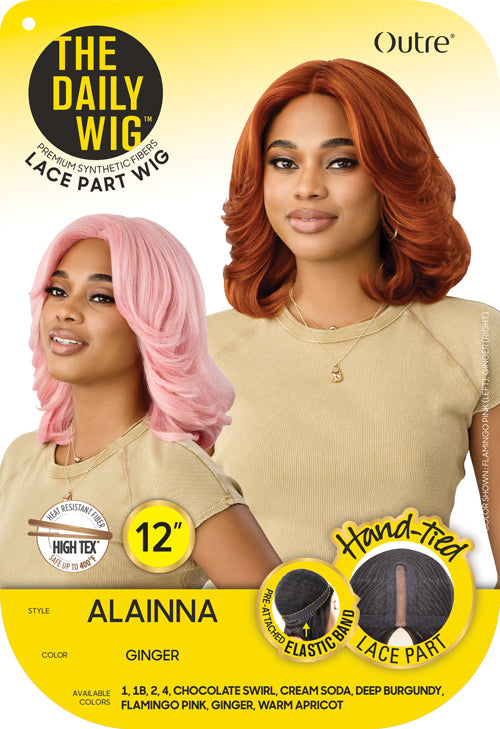 Outre The Daily Wig Lace Part Wig Alainna 12" - Elevate Styles