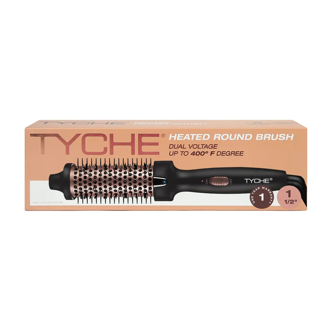 Tyche Heated Round Brush – 1½" - Elevate Styles