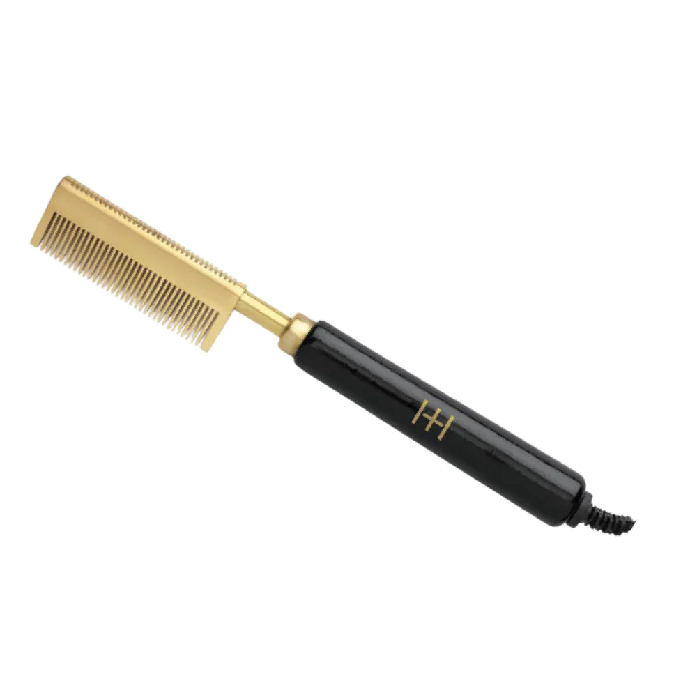 Hot & Hotter Electrical Straightening Comb Medium Curved Teeth #5531 - Elevate Styles