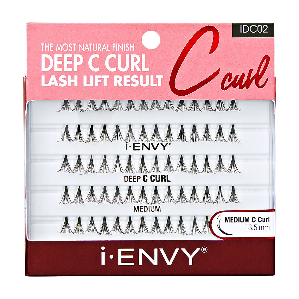 i-ENVY Deep C Curl Lash Clusters – Medium (IDC02) - Elevate Styles