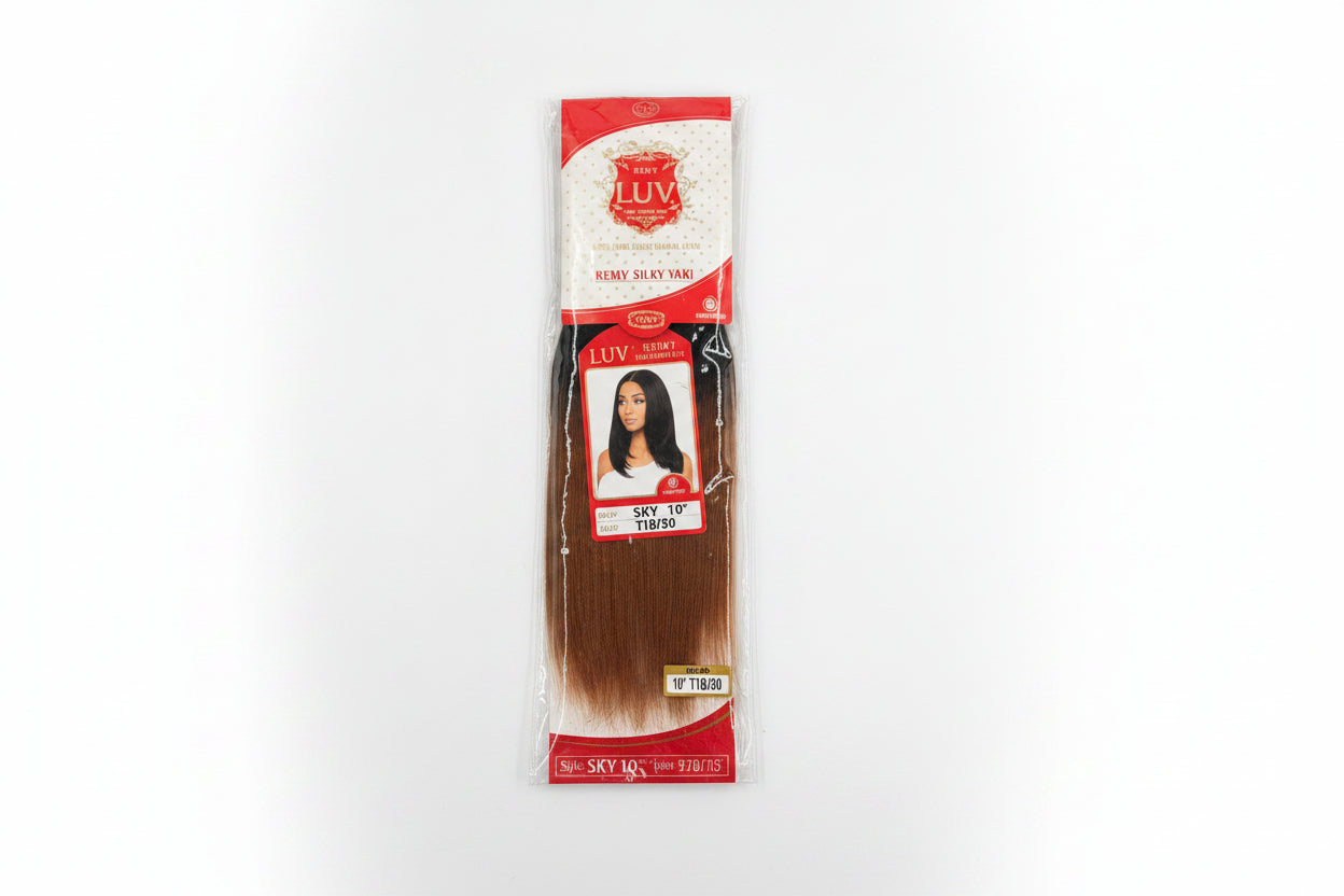Remy Luv 100% Pure Human Hair - Silky Yaki 10" - Elevate Styles