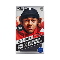Thumbnail for RED by Kiss Bow Wow X Satin-Lined Halo Turban – Black HD301 - Elevate Styles