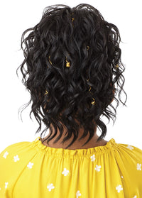 Thumbnail for Outre Lil Looks Drawstring Pony - Gold Accented Natural Wave 12