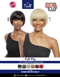 Thumbnail for Mane Concept 11A 100% Unprocessed Human Hair Refined Bob With Bang 8