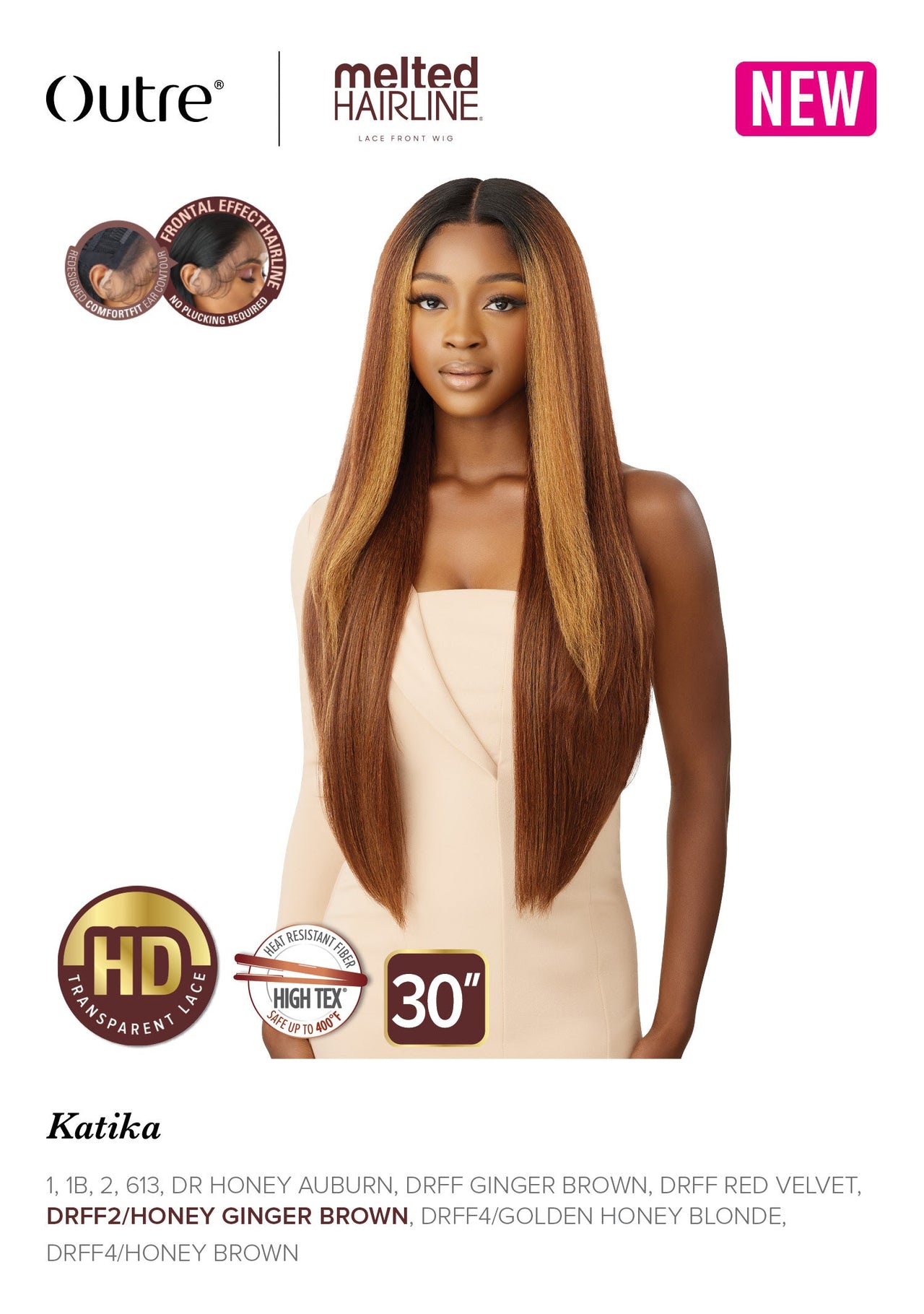 Outre HD Melted Hairline Lace Front Wig Katika 30" - Elevate Styles