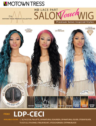 Motown Tress Salon Touch HD Lace Part Wig LDP-CECI - Elevate Styles