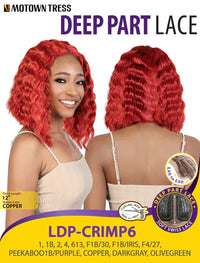 Thumbnail for Motown Tress Swiss Deep Part Lace Front Wig LDP.CRIMP6 - Elevate Styles