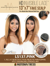 Thumbnail for Motown Tress 13x7 HD Invisible Fake Scalp Lace Front Wig LS137.PINK - ANNS BEAUTY SUPPLY