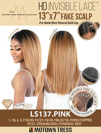 Thumbnail for Motown Tress 13x7 HD Invisible Fake Scalp Lace Front Wig LS137.PINK - ANNS BEAUTY SUPPLY