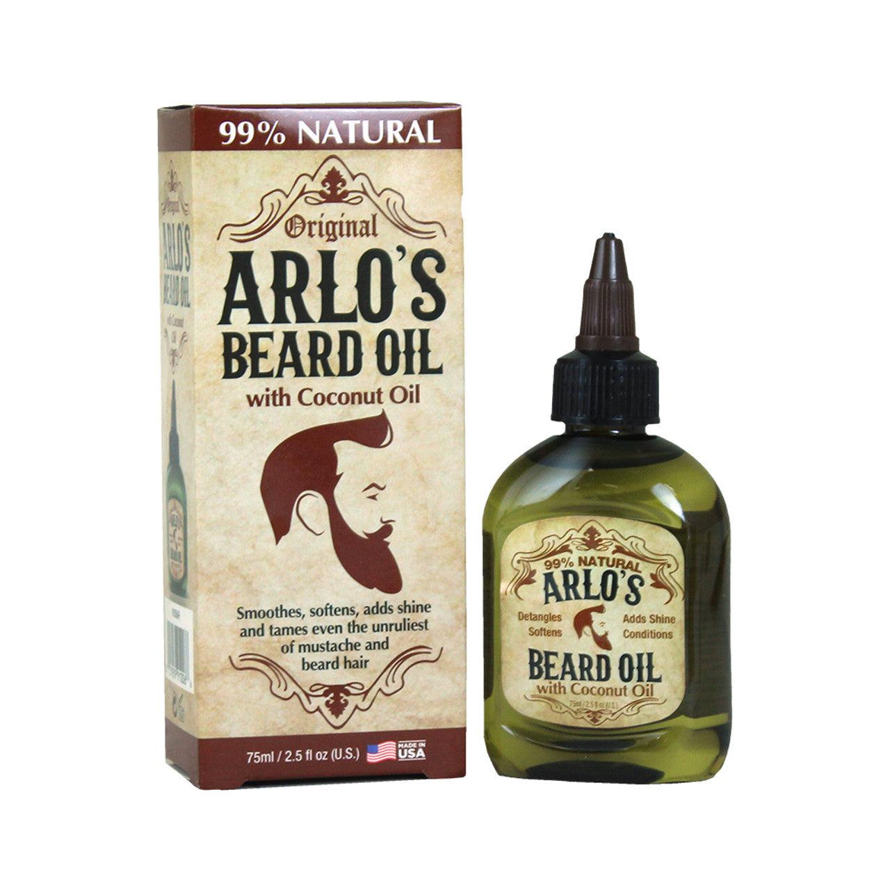 Arlo’s Beard Oil with Coconut Oil 2.5 Oz - Elevate Styles