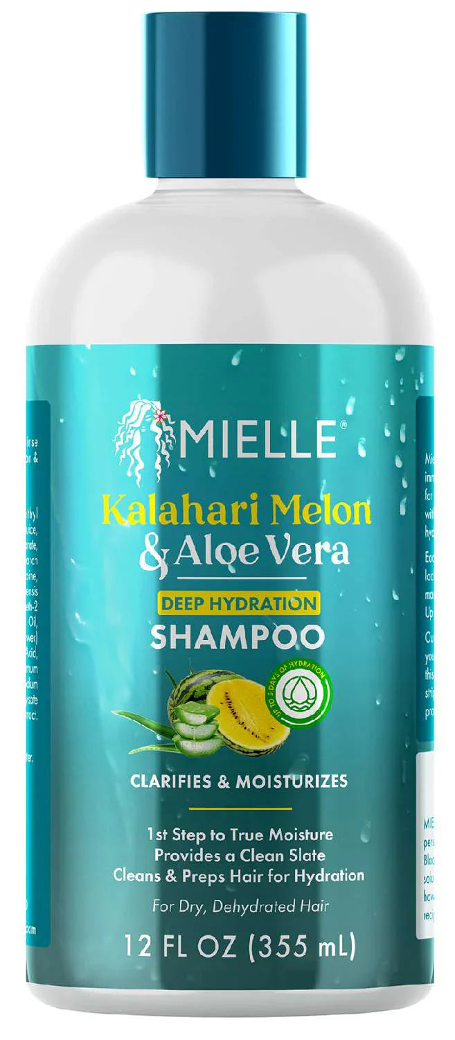 Mielle Kalahari Melon Aloe Vera Deep Hydration Shampoo Moisturizing Cleanse 12oz - Elevate Styles
