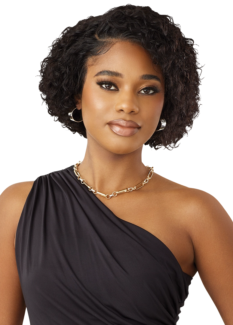 Outre 100% Human Hair MyTresses Black Label 13x4 Lace Front Wig HH Deep Bob 8" QLHMBDVB8 - Elevate Styles