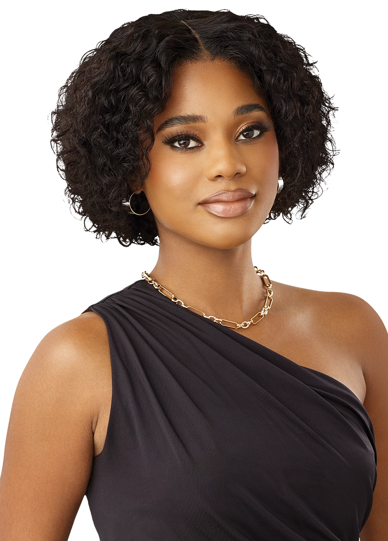 Outre 100% Human Hair MyTresses Black Label 13x4 Lace Front Wig HH Deep Bob 8" QLHMBDVB8 - Elevate Styles