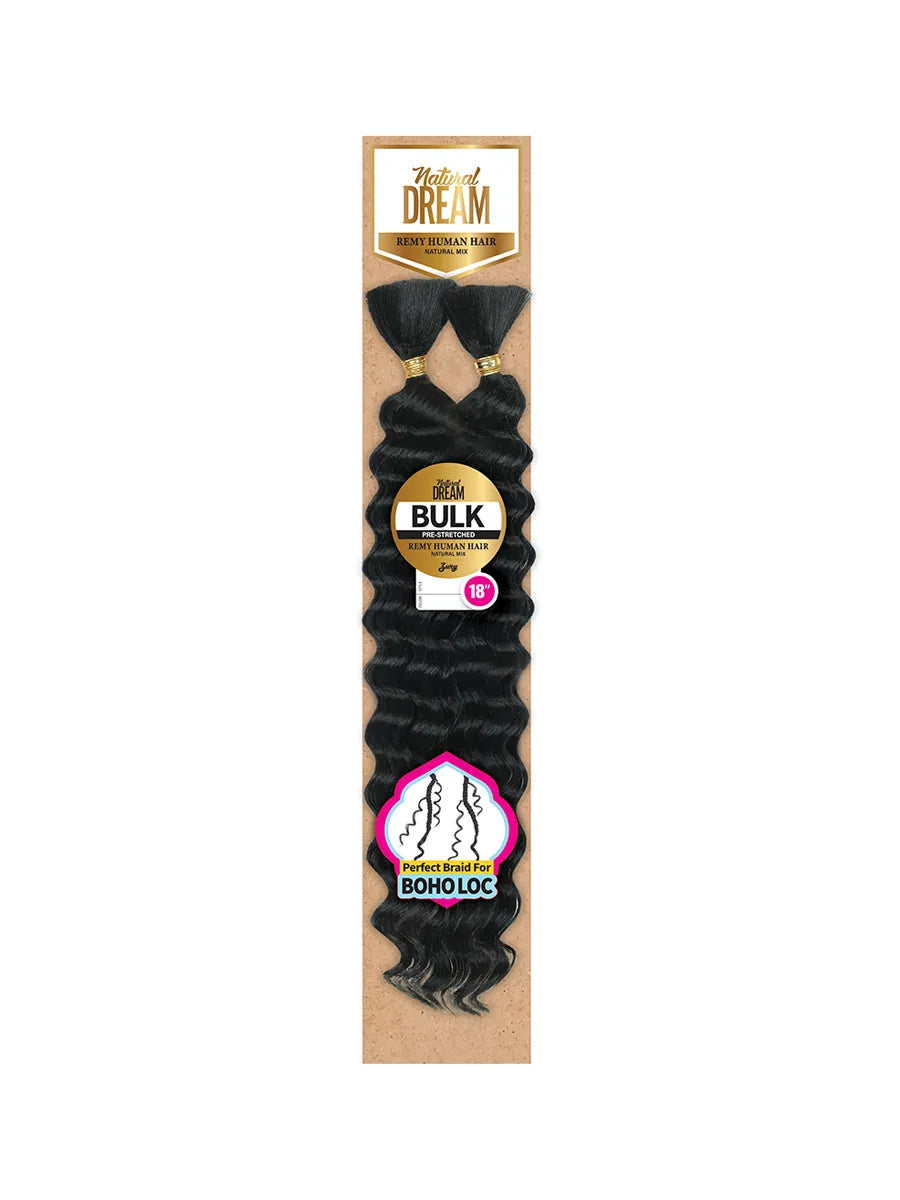 Zury Natural Dream Deep Bulk 18" – Remy Human Hair Blend - Elevate Styles