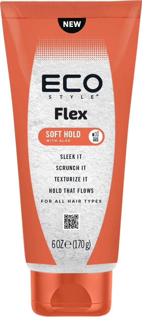 Eco Style Flex Soft Hold Styling Gel with Aloe (6 oz / 170 g) - Elevate Styles