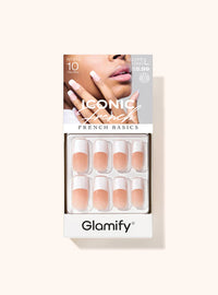 Thumbnail for Glamify Iconic French Basics Press On Nails – Square Long NTIF14 - Elevate Styles