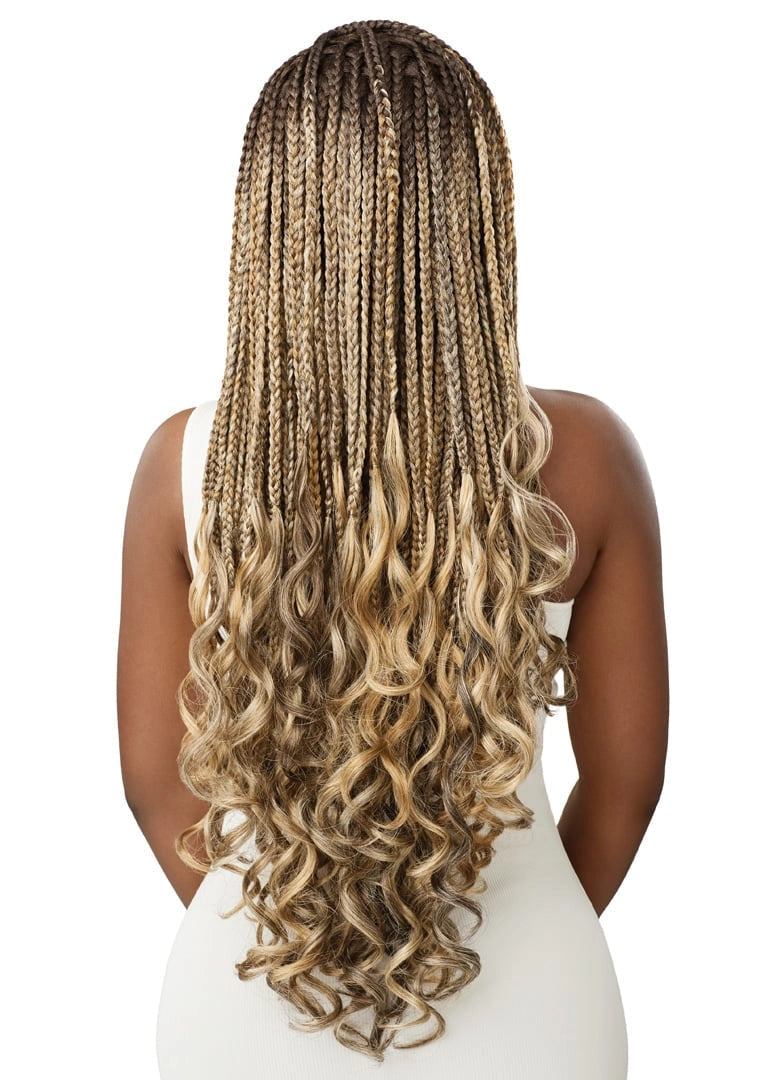 Outre 13"x 4" HD Pre-Braided Lace Front Wig French Curl Box Braids 32" - Elevate Styles