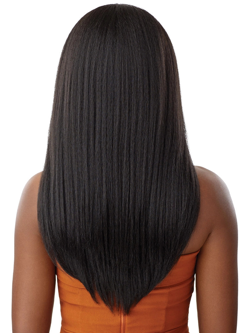 Outre 5"x 5" HD Lace Closure Lace Front Wig HHB-Kinky Straight 24" - Elevate Styles